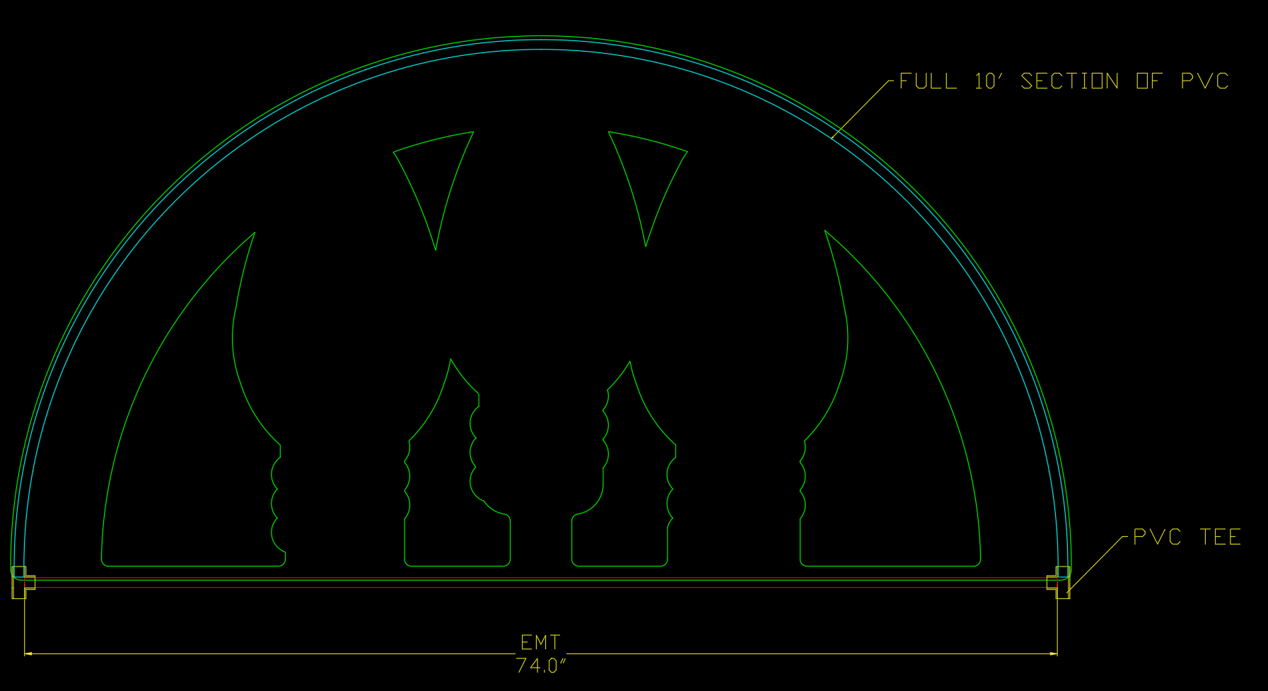 Arch/Fan/3 Prong Flakes