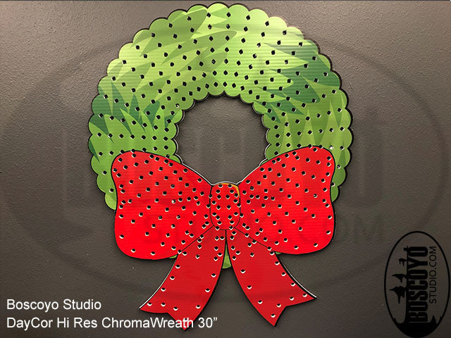DayCor™ HiRes ChromaWreath Bottom Bow 30"